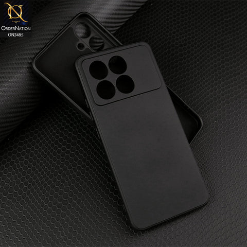 Xiaomi Poco X6 Pro Cover - Black - ONation Silica Gel Series - HQ Liquid Silicone Elegant Colors Camera Protection Soft Case