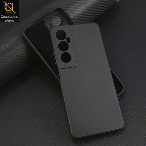 Realme C65 Cover - Black - ONation Silica Gel Series - HQ Liquid Silicone Elegant Colors Camera Protection Soft Case