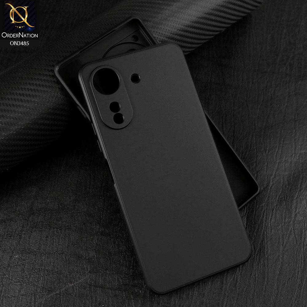 Xiaomi Poco C65 Cover - Black - ONation Silica Gel Series - HQ Liquid Silicone Elegant Colors Camera Protection Soft Case