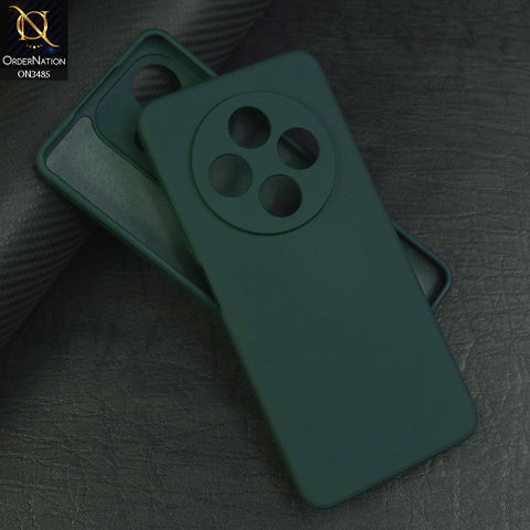 Xiaomi Redmi 14R - Green - ONation Silica Gel Series - HQ Liquid Silicone Elegant Colors Camera Protection Soft Case