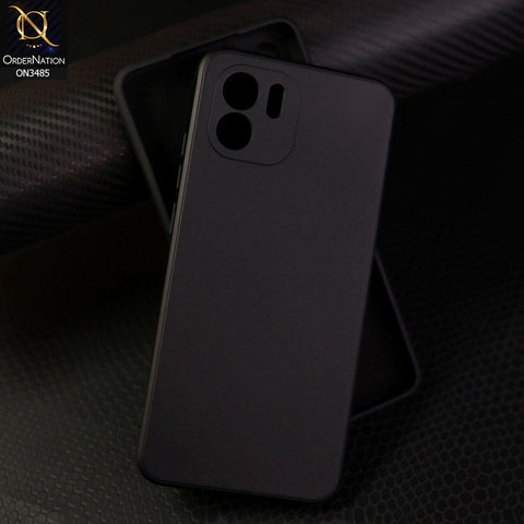 Xiaomi Redmi A2 Plus Cover - Black - ONation Silica Gel Series - HQ Liquid Silicone Elegant Colors Camera Protection Soft Case