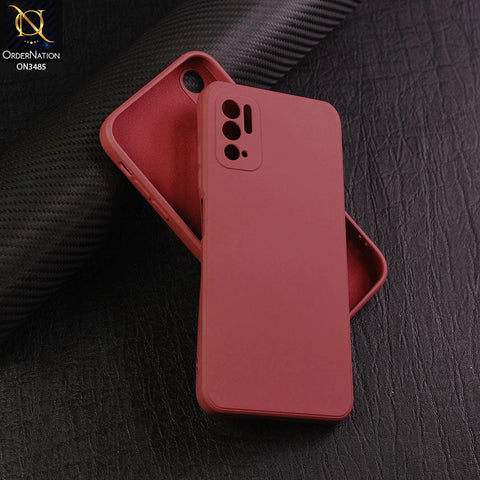 Xiaomi Redmi Note 10 5G Cover - Red - ONation Bold Series - HQ Liquid Silicone Elegant Colors Camera Protection Soft Case ( Fast Delivery )