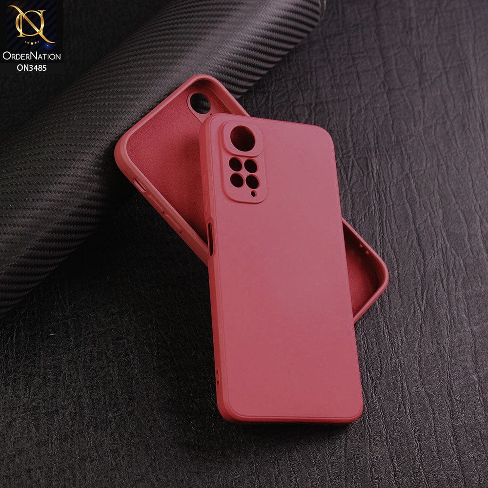 Xiaomi Redmi Note 12 Pro 4G Cover - Red - ONation Silica Gel Series - HQ Liquid Silicone Elegant Colors Camera Protection Soft Case