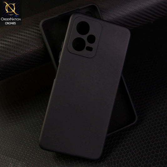 Xiaomi Poco X5 Cover - Black  - ONation Silica Gel Series - HQ Liquid Silicone Elegant Colors Camera Protection Soft Case