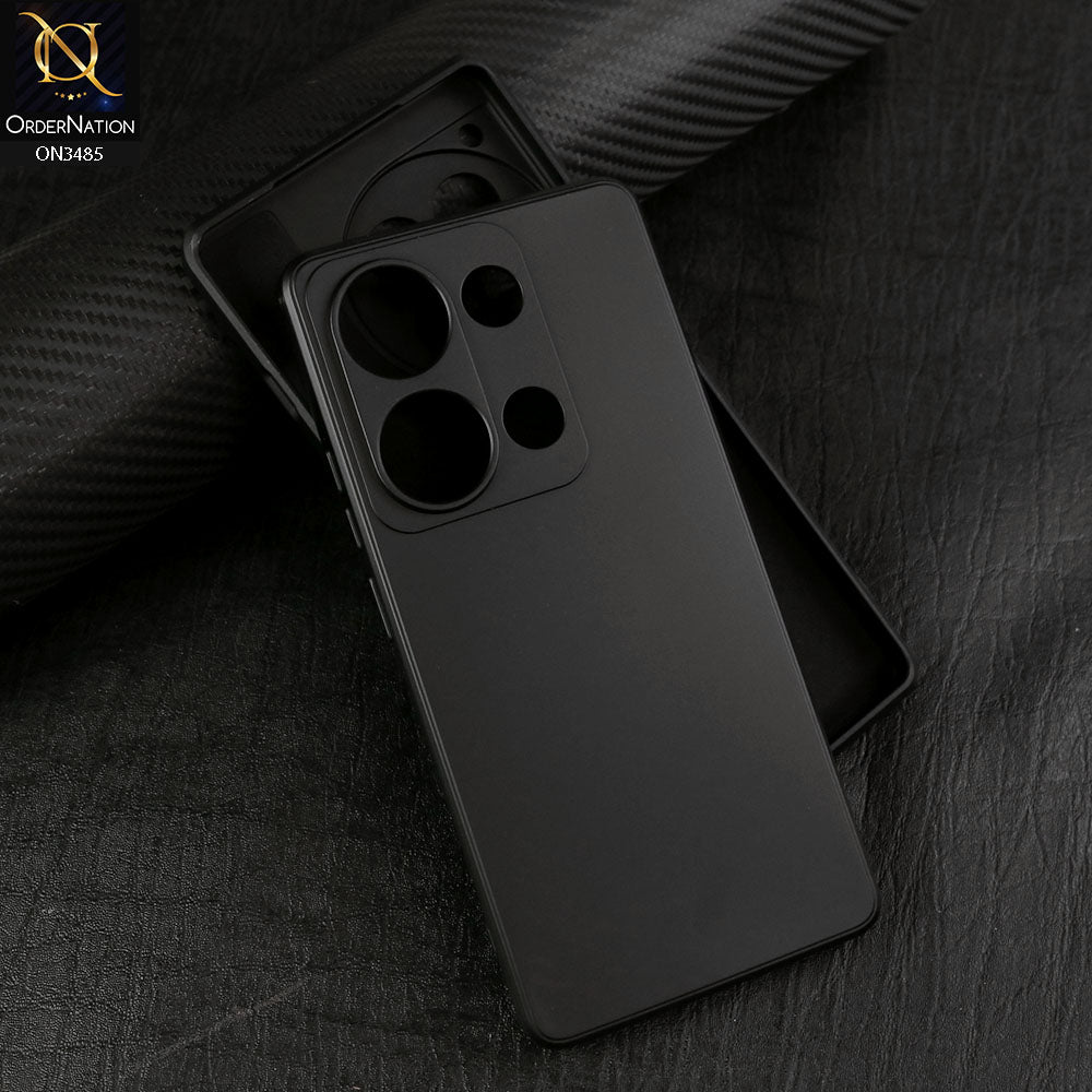 Xiaomi Redmi Note 13 Pro 4G Cover - Black - ONation Silica Gel Series - HQ Liquid Silicone Elegant Colors Camera Protection Soft Case