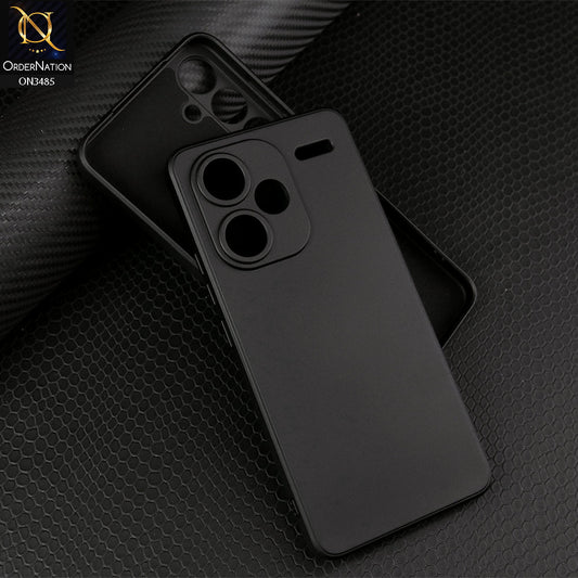 Xiaomi Redmi Note 13 Pro Plus 5G XFF Edition Cover - Black - ONation Silica Gel Series - HQ Liquid Silicone Elegant Colors Camera Protection Soft Case