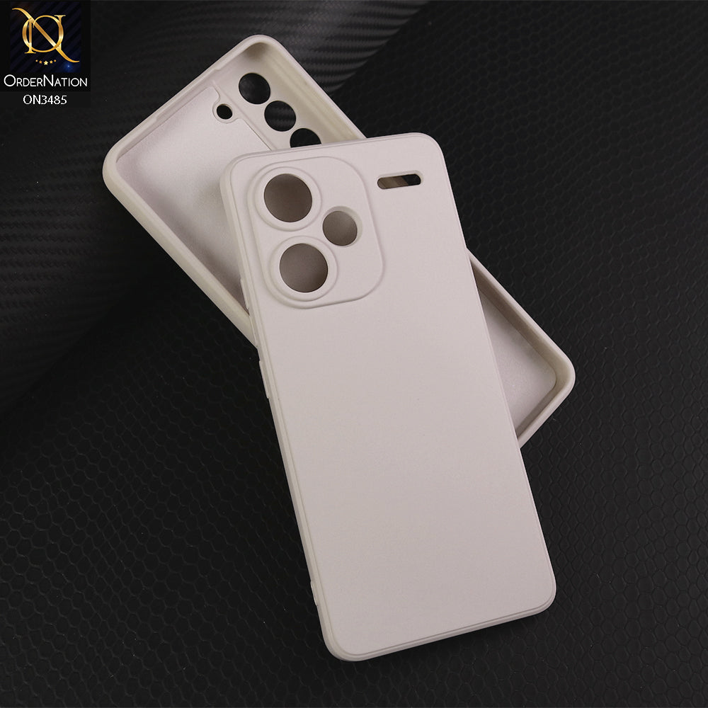 Xiaomi Redmi Note 13 Pro Plus 5G Cover - White - ONation Silica Gel Series - HQ Liquid Silicone Elegant Colors Camera Protection Soft Case