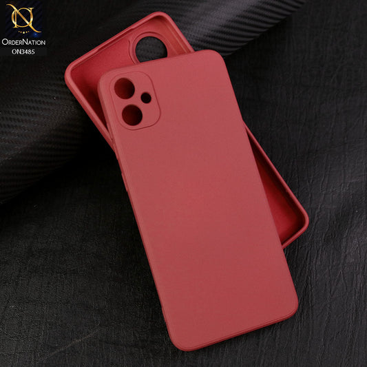 Samsung Galaxy A05 Cover - Red - ONation Silica Gel Series - HQ Liquid Silicone Elegant Colors Camera Protection Soft Case