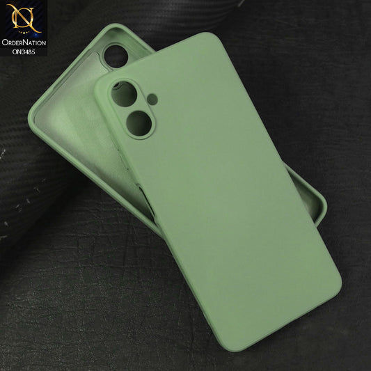 Samsung Galaxy A06 Cover - Light Green - ONation Silica Gel Series - HQ Liquid Silicone Elegant Colors Camera Protection Soft Case