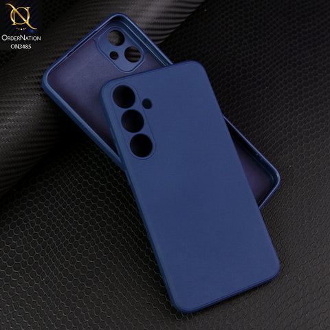 Samsung Galaxy A25 5G Cover - Blue - ONation Silica Gel Series - HQ Liquid Silicone Elegant Colors Camera Protection Soft Case