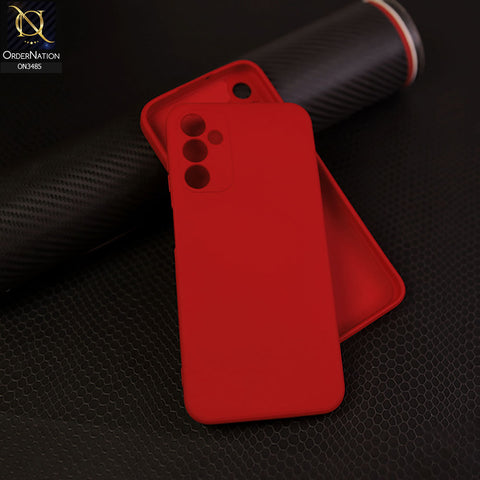 Samsung Galaxy A34 5G - Dark Red - ONation Silica Gel Series - HQ Liquid Silicone Elegant Colors Camera Protection Soft Case