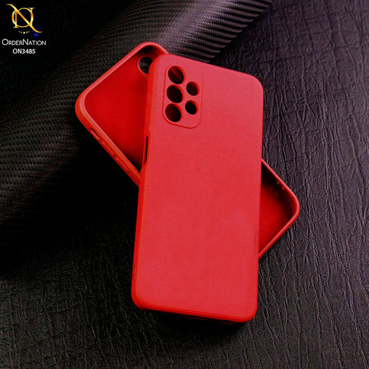 Samsung Galaxy A23 Cover - Red - ONation Silica Gel Series - HQ Liquid Silicone Elegant Colors Camera Protection Soft Case