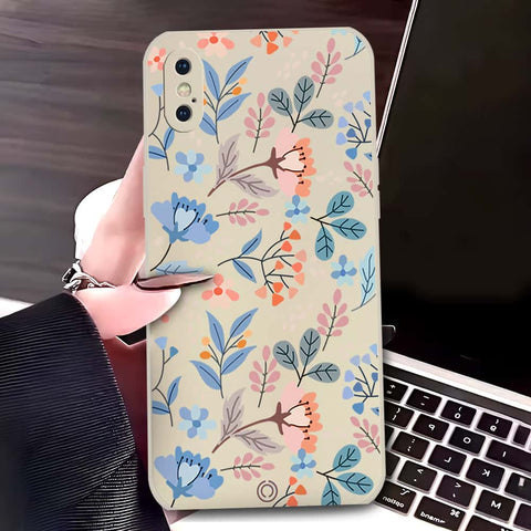 iPhone XS / X Cover - Off White - D1 - ONation Floral Series - HQ Liquid Silicone Soft Case