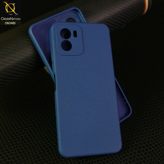 Vivo Y15a Cover - Blue - ONation Silica Gel Series - HQ Liquid Silicone Elegant Colors Camera Protection Soft Case