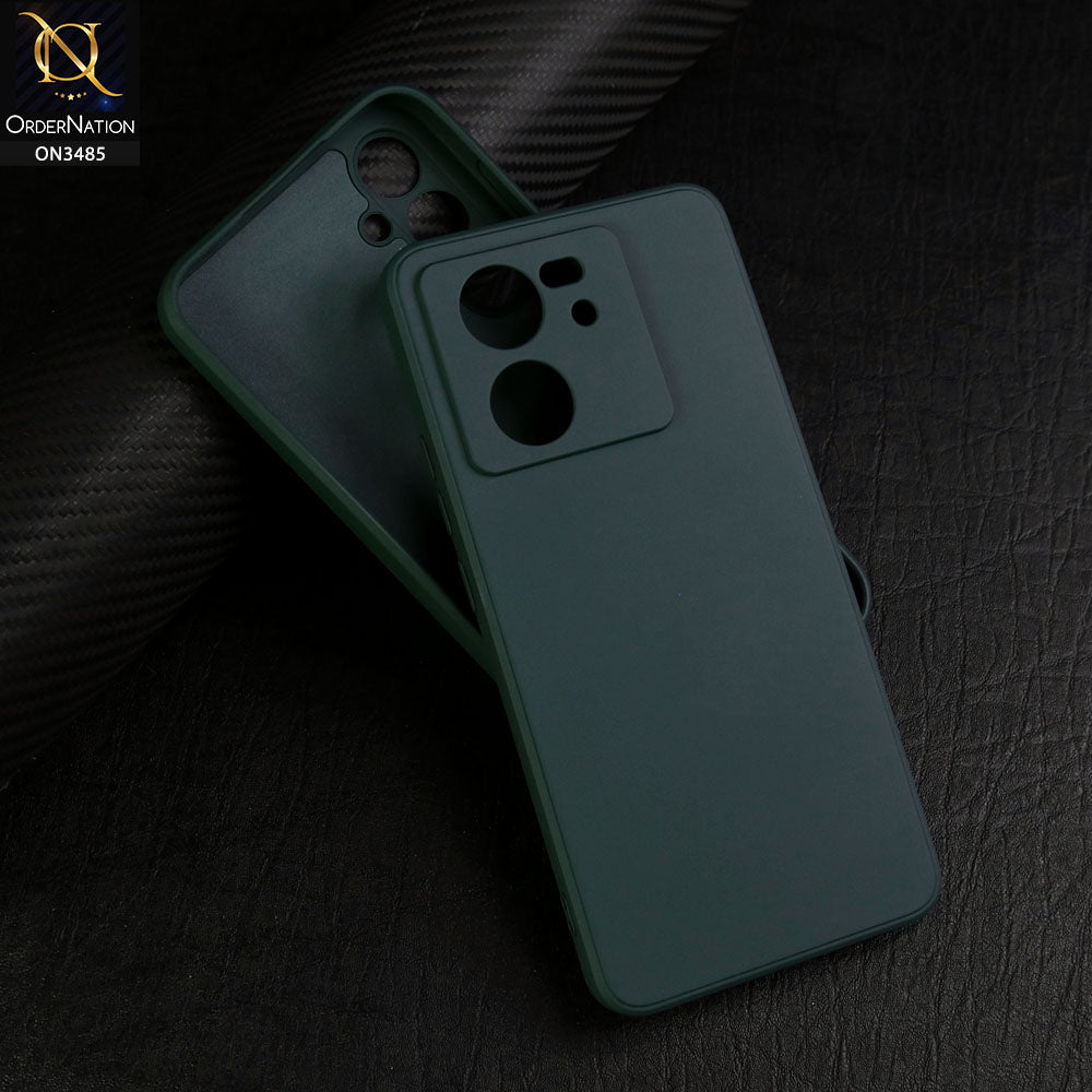 Xiaomi Redmi K60 Ultra Cover - Dark Green - ONation Silica Gel Series - HQ Liquid Silicone Elegant Colors Camera Protection Soft Case