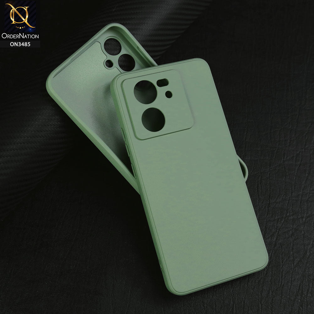 Xiaomi Redmi K60 Ultra Cover - Light Green - ONation Silica Gel Series - HQ Liquid Silicone Elegant Colors Camera Protection Soft Case