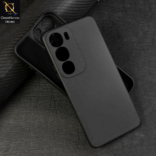 Vivo Y19s Cover - Black - ONation Silica Gel Series - HQ Liquid Silicone Elegant Colors Camera Protection Soft Case