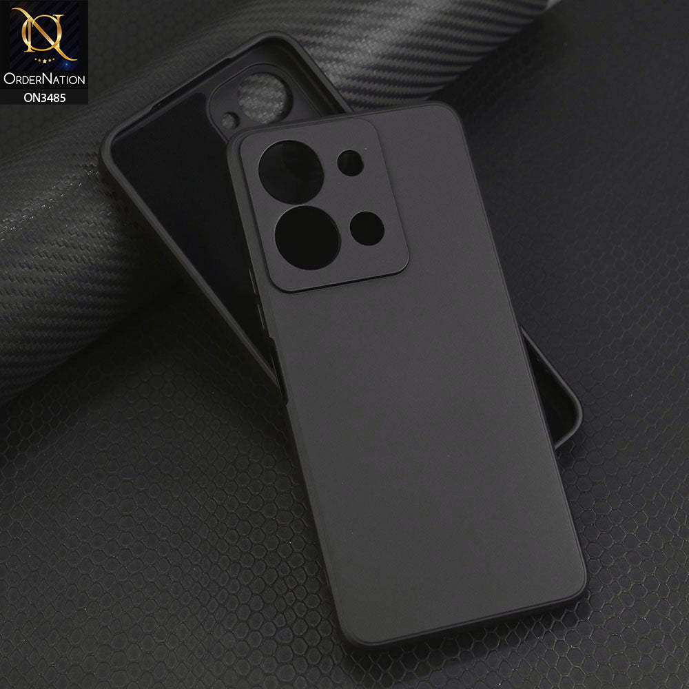 Vivo Y36 4G Cover - Black - ONation Silica Gel Series - HQ Liquid Silicone Elegant Colors Camera Protection Soft Case