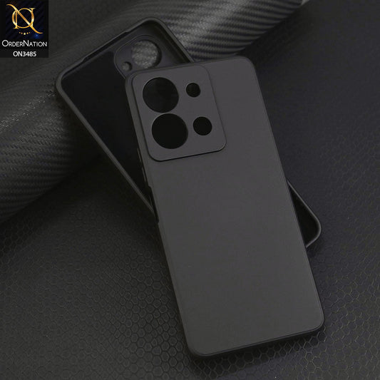 Vivo Y36 4G Cover - Black - ONation Silica Gel Series - HQ Liquid Silicone Elegant Colors Camera Protection Soft Case