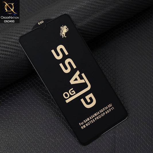 Oppo A9 / A9x Cover - Black - Xtreme Quality Tempered Go Glass Screen Protector