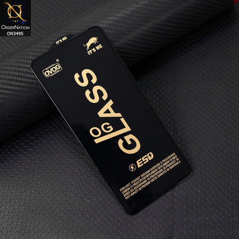 Infinix Hot 40 Cover - Black - Xtreme Quality Tempered Go Glass Screen Protector