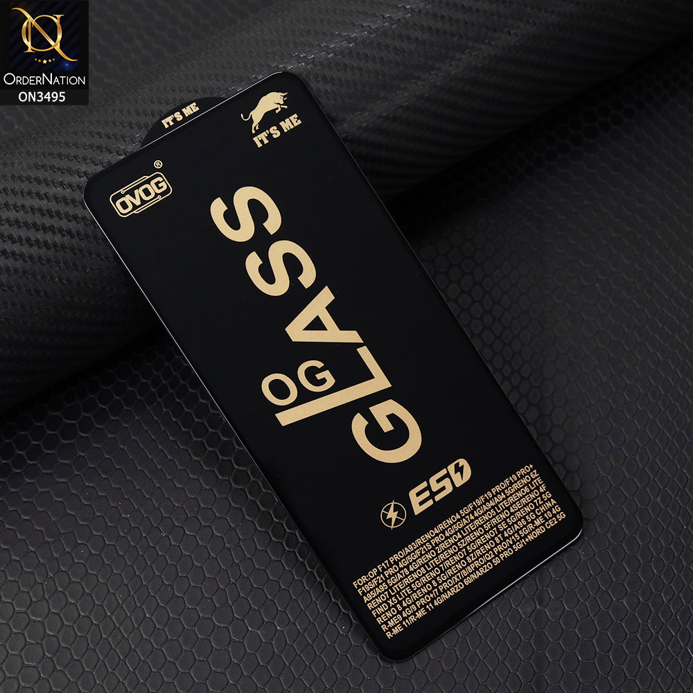 Oppo Reno 5 5G Cover - Black - Xtreme Quality Tempered Go Glass Screen Protector