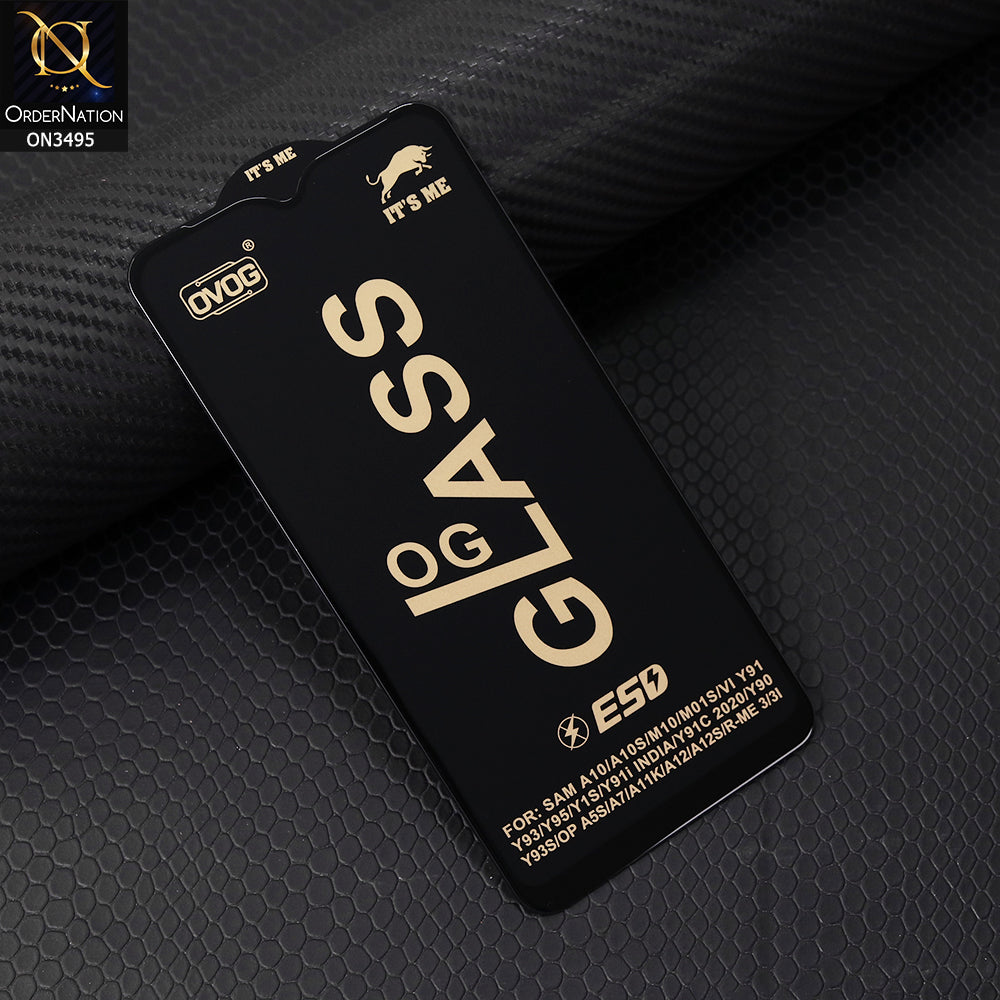 Vivo Y90 Cover - Black - Xtreme Quality Tempered Go Glass Screen Protector