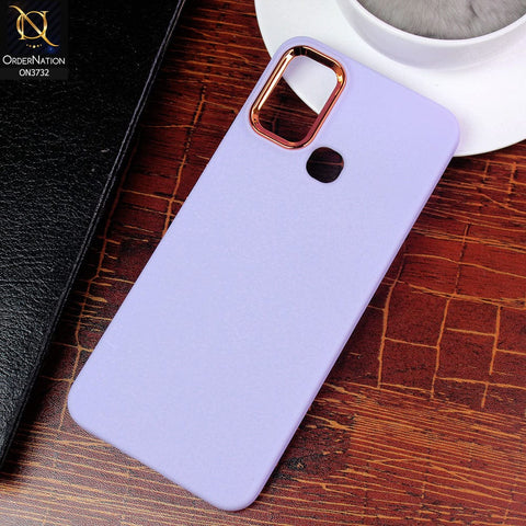 Infinix Hot 11 Play Cover - Purple - Electroplated Camera Border Soft Silicon Case