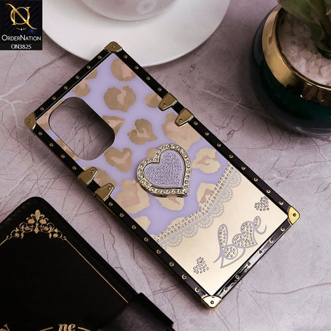 Xiaomi Redmi K40 Cover - Design3 - Heart Bling Diamond Glitter Soft TPU Trunk Case With Ring Holder