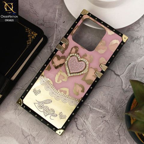 Xiaomi Poco C55 Cover - Design 1 - Heart Bling Diamond Glitter Soft TPU Trunk Case With Ring Holder