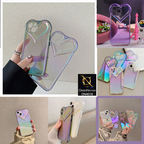 iPhone XS Max Cover - Green - New 3D Love Heart Camera Bumper  Frame Protective Soft Case