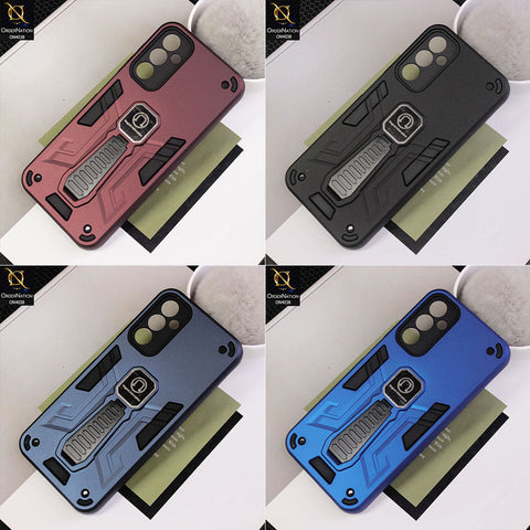 Vivo S1 Pro Cover - Burgundy - Luxury Hybrid Shockproof Magnet Adsorption Stand Case