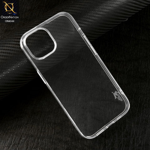 iPhone 15 Cover - Transparent - Soft Silicone + TPU case with Camera Bumper Protection