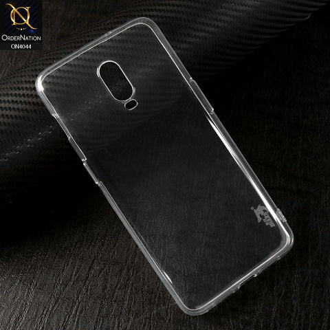 OnePlus 7 Cover - Transparent - Soft Silicone + TPU case with Camera Bumper Protection