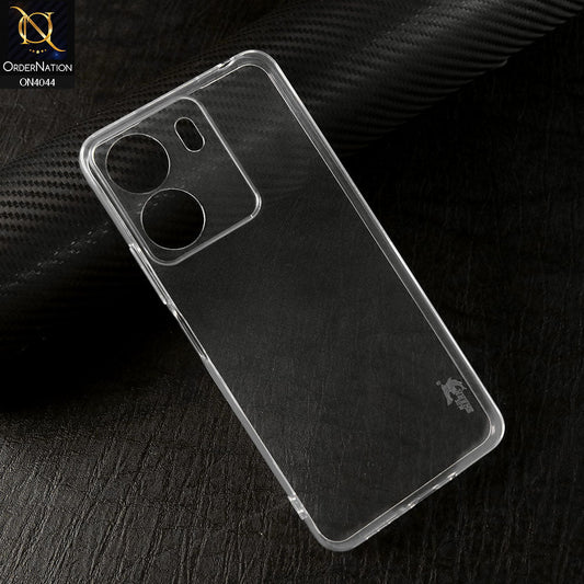 Xiaomi Redmi 13C Cover - Transparent - Soft Silicone + TPU case with Camera Bumper Protection