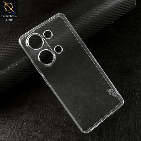 Xiaomi Redmi Note 13 Pro 4G Cover - Transparent - Soft Silicone + TPU case with Camera Bumper Protection