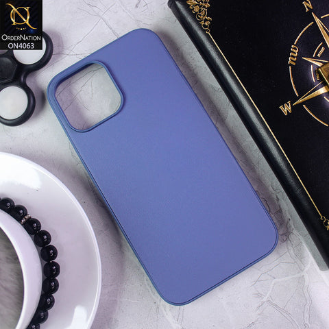 iPhone 13 Pro Max - Sierra Blue - Luxury Elegant Style Leather Soft Case With Camera Bumper Protection