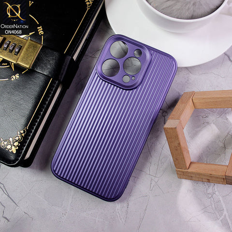 iPhone 14 Pro Cover - Purple - New Stylish Soft Silicon Camera Protection Creative Case