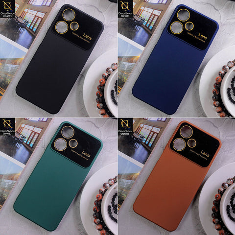 Infinix Hot 30 Cover - Green - Glass Lense Ultra Camera Protection Soft Silicon Case