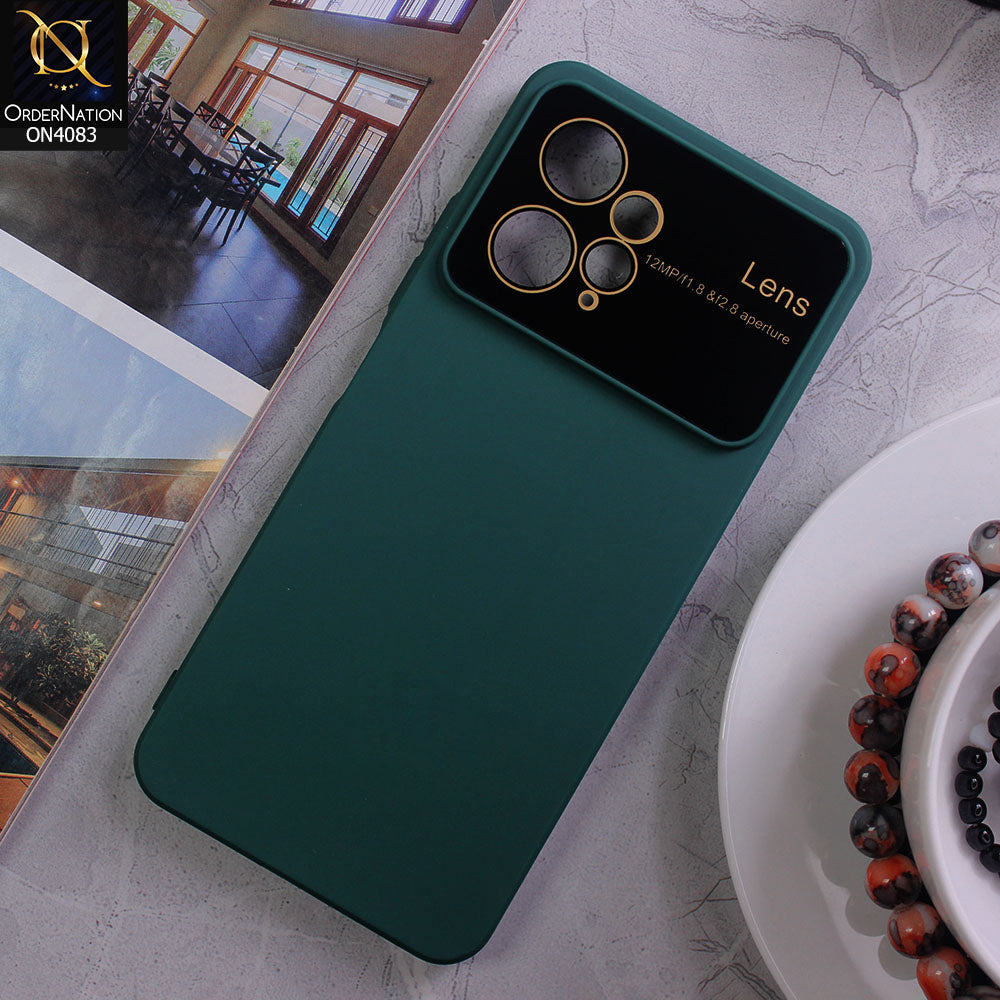 Xiaomi Redmi Note 12 4G Cover - Green - Glass Lense Ultra Camera Protection Soft Silicon Case