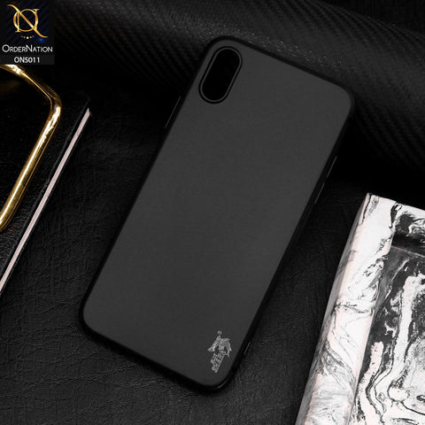 iPhone XS / X Cover - Black - Soft Silicone + Tpu case with Camera Bumper Protection