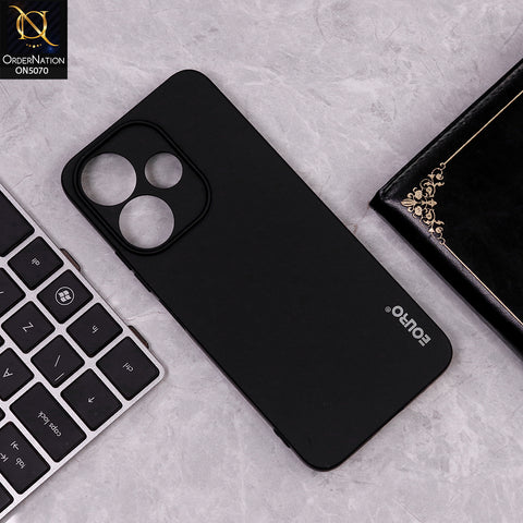 Oppo Reno 11 5G Cover - Black - New Liquid Silicone Soft TPU Case With Camera Protection