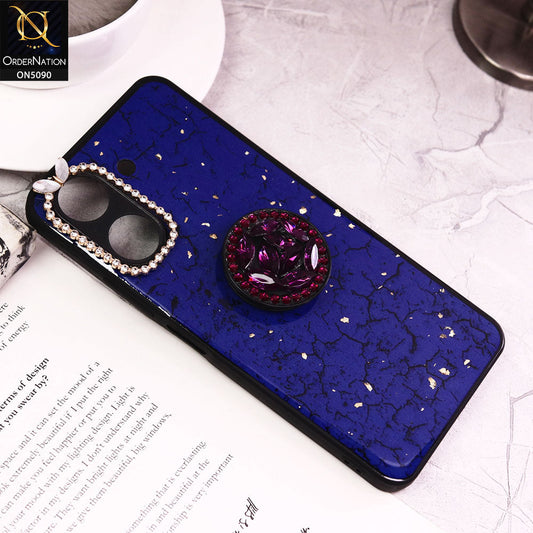 Xiaomi Redmi 13C Cover - Design6 - Bling Series - Glitter Foil Soft Border Case With Holder(Glitter Does Not Move)