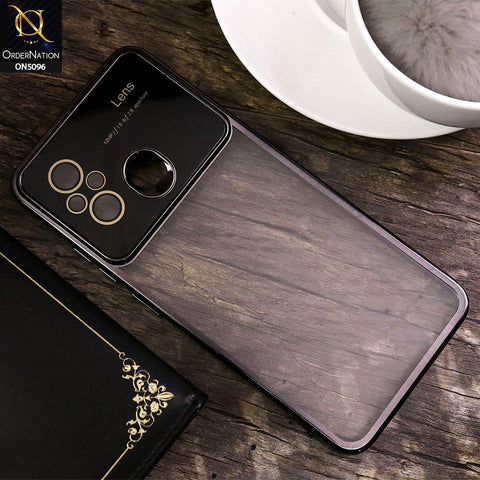 Xiaomi Poco C55 Cover - Black - New Color Electroplating Borders Camera Lens Soft Transparent Case