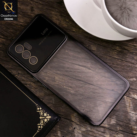 Vivo S10e Cover - Black - New Color Electroplating Borders Camera Lens Soft Transparent Case