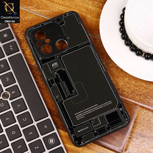 Xiaomi Poco C55 Cover - Design4 - Circuit Board Glass Case Series Soft Boards Anti-Fall With Camera Lens Protector