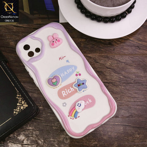 Oppo A16K Cover - Design 2 - Cute 3D Cartoon Soft Silicon Helix Soft Borders Camera Protection Case