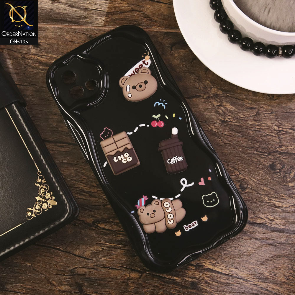 Oppo A16K Cover - Design 3 - Cute 3D Cartoon Soft Silicon Helix Soft Borders Camera Protection Case