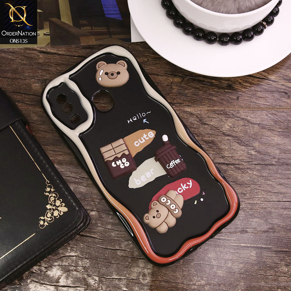 Samsung Galaxy M10s Cover - Design 1 - Cute 3D Cartoon Soft Silicon Helix Soft Borders Camera Protection Case