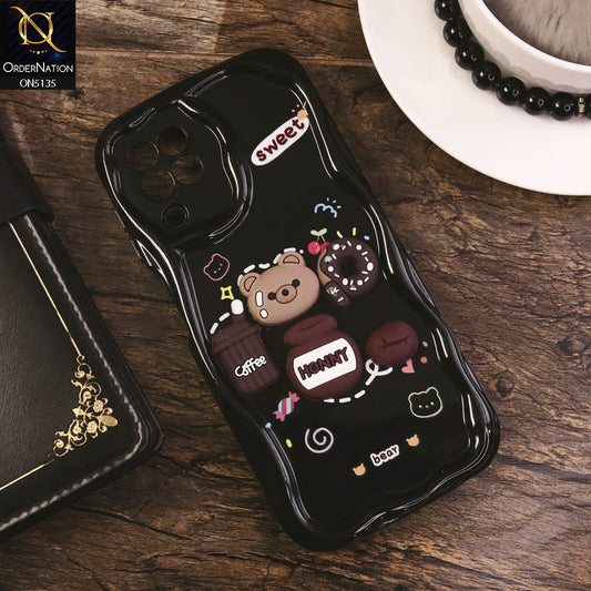 Samsung Galaxy M32 Cover - Design 3 - Cute 3D Cartoon Soft Silicon Helix Soft Borders Camera Protection Case